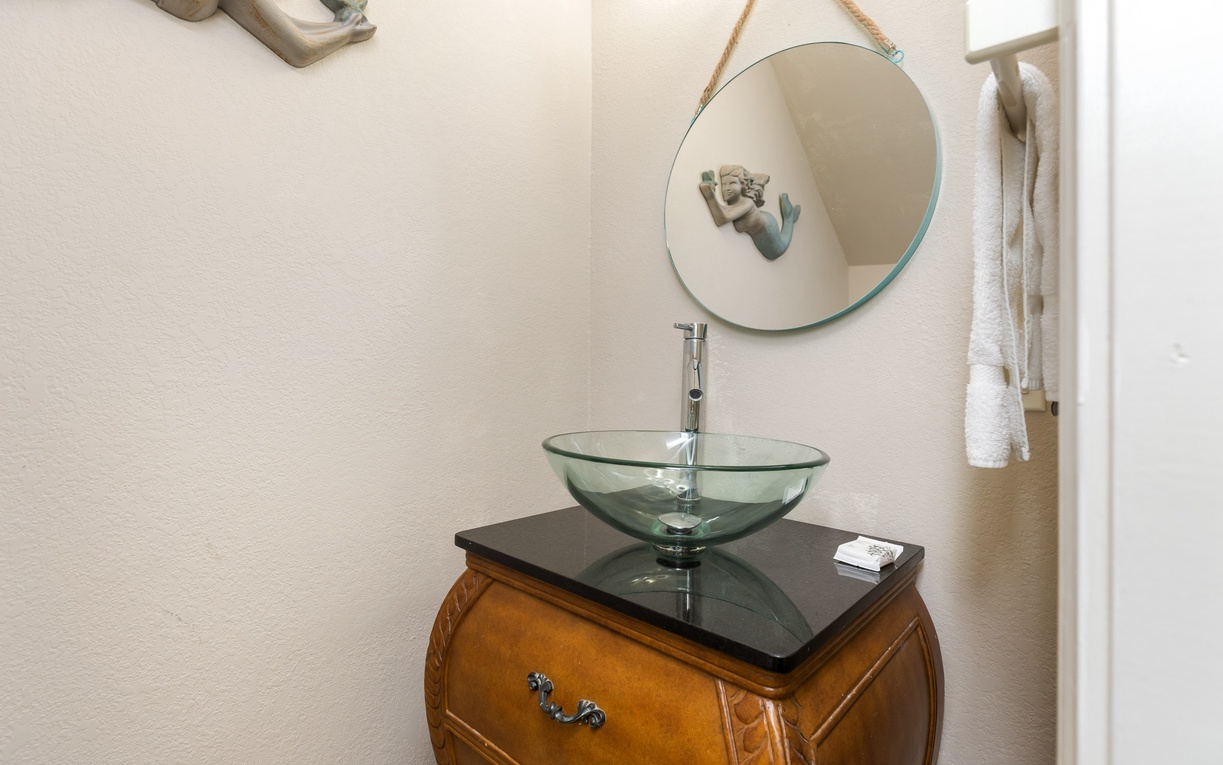 First floor half bathroom