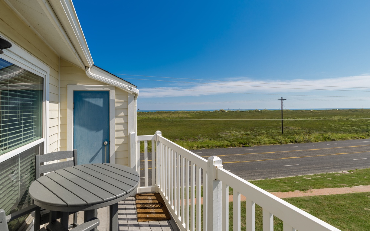 Step onto your private deck and breathe in the fresh coastal air while enjoying sweeping views of green meadows stretching to the horizon.