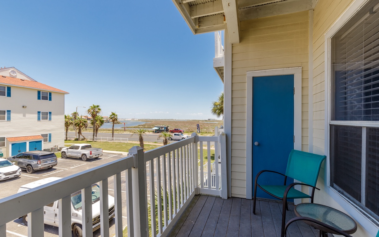 Step onto your private balcony with comfortable seating and soak in stunning water views stretching to the horizon.