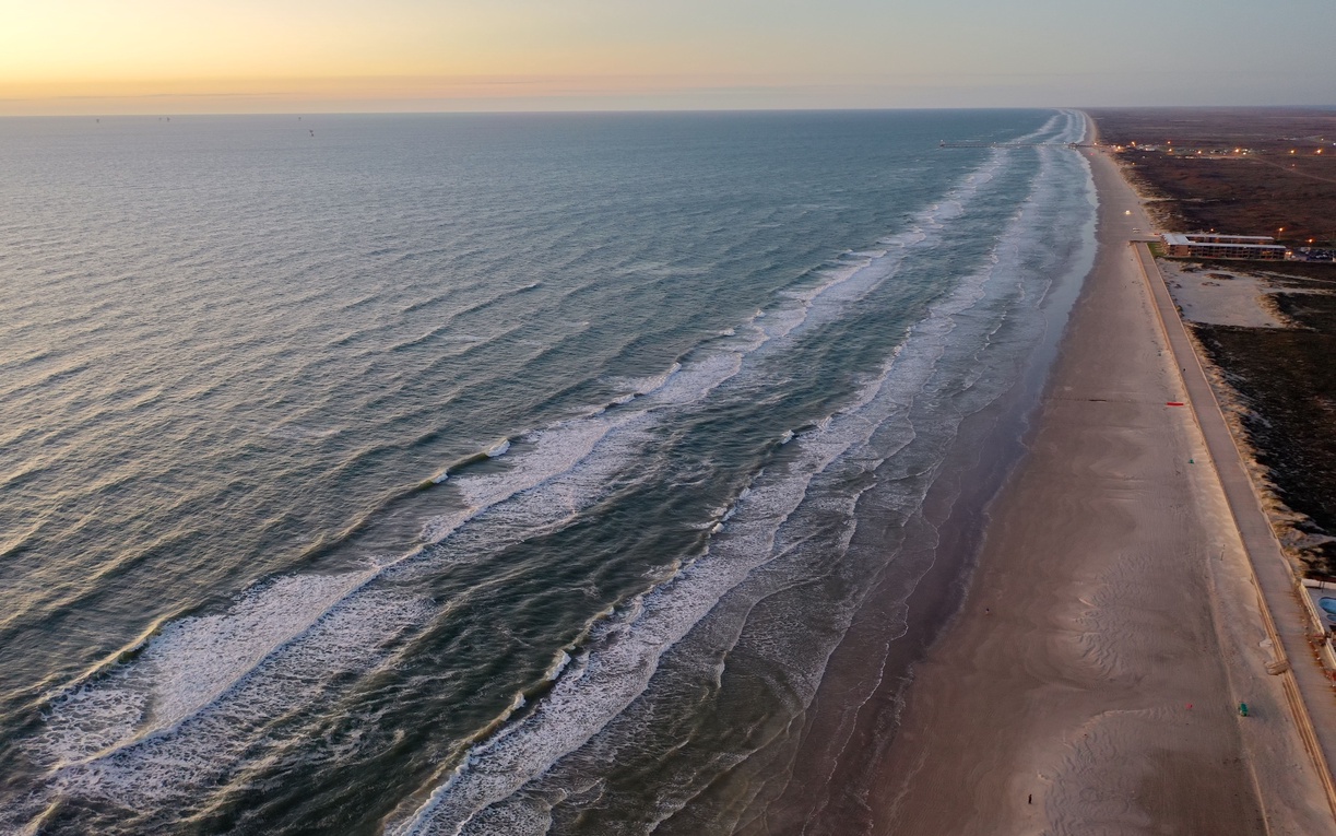 Miles of windswept Texas beaches
