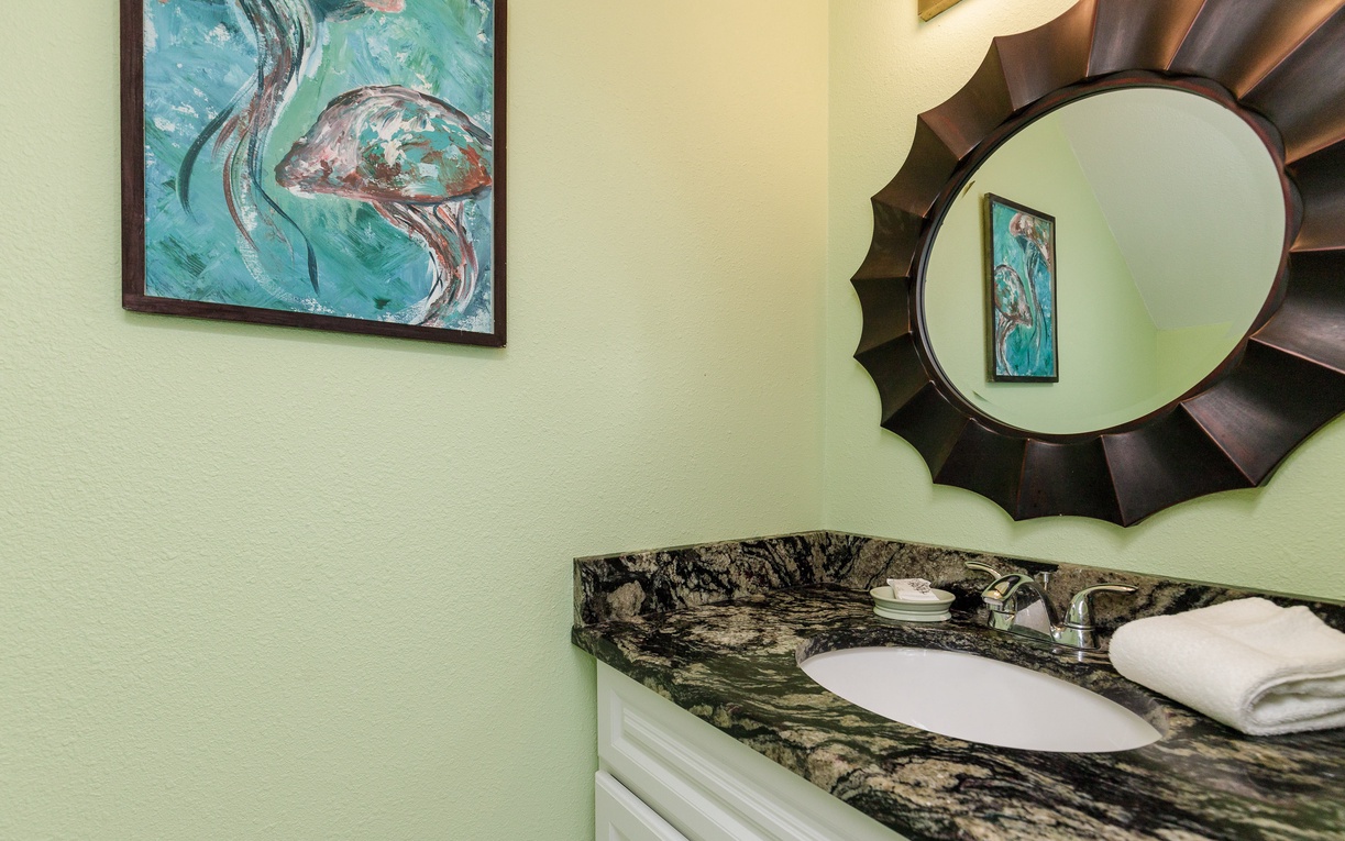 First floor half bathroom