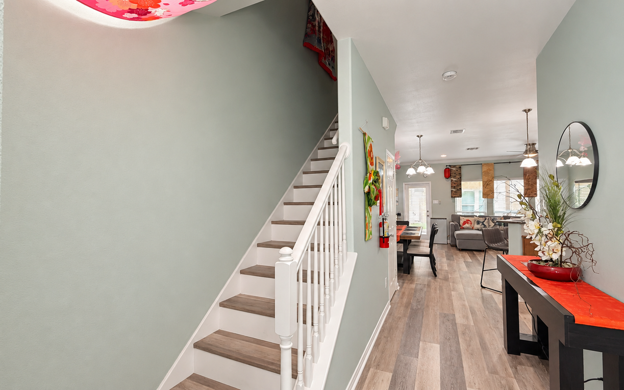 Step into your bright, Japanese Oasis retreat where every detail invites comfort. Sunlight fills the open layout, connecting stylish living spaces with Ikebana art and Obi Tapestry ready to welcome you home.