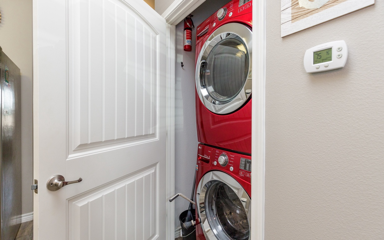 Your own in-unit washer and dryer make extended stays effortless, with convenient access right off your living space.