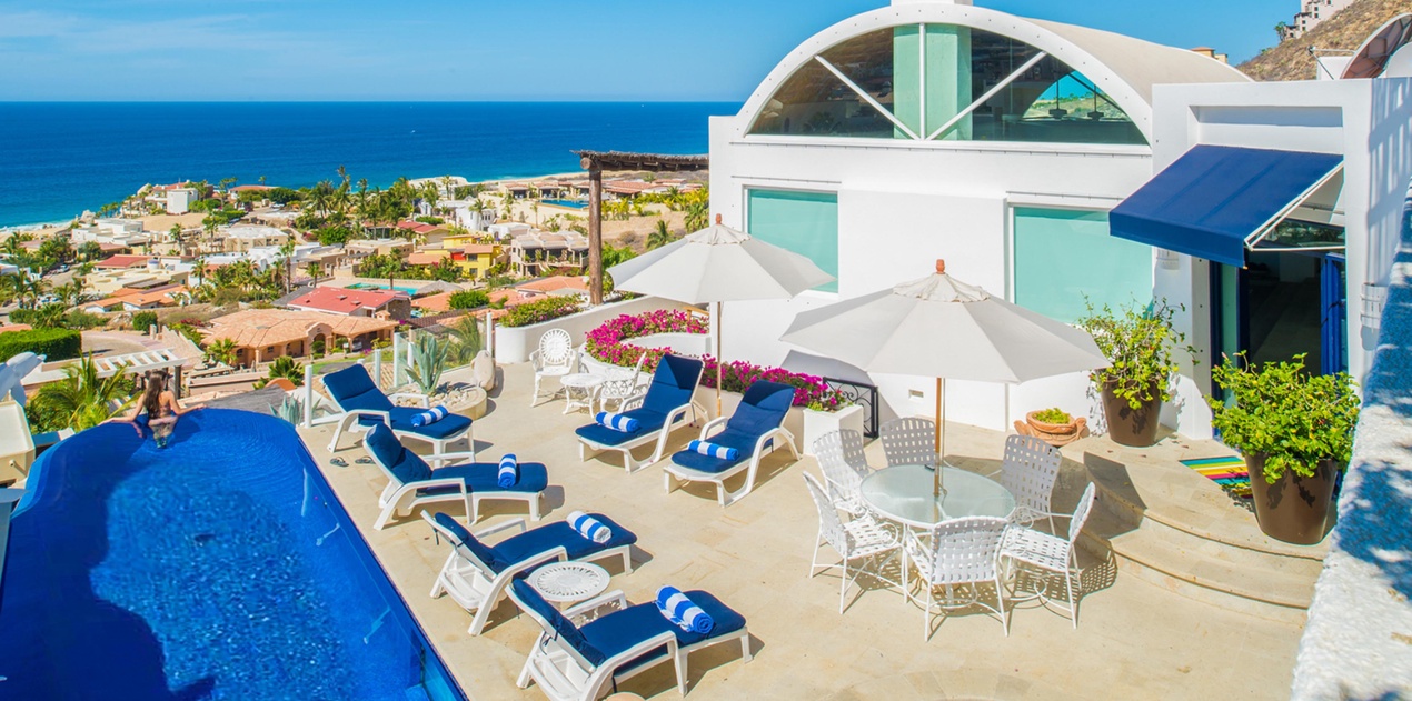 Ariel pool view