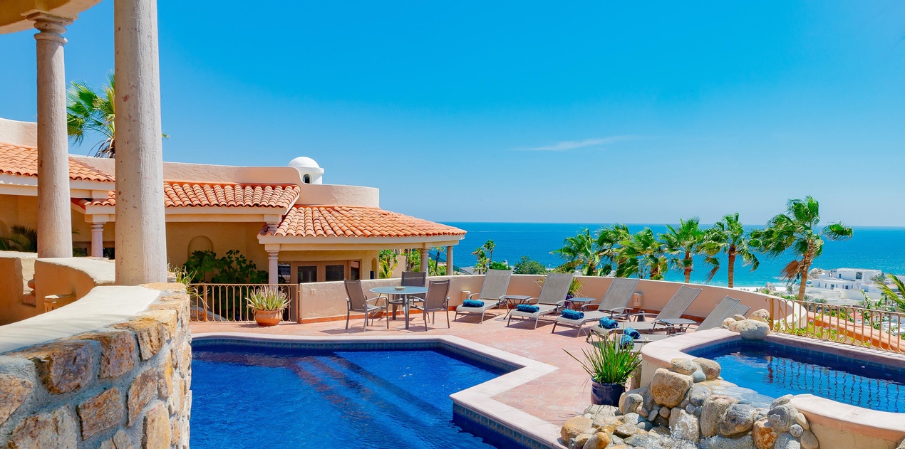 Pool with gorgeous ocean view