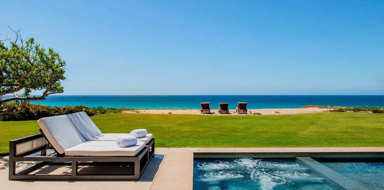 Spectacular ocean views from the pool terrace overlooking the Sea of Cortez