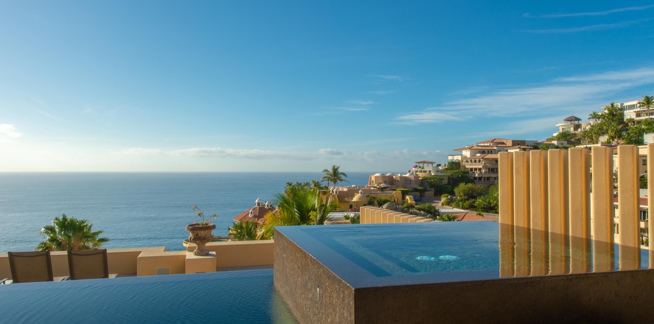 Breathtaking view from the swimming pool terrace at Villa Gran Vista