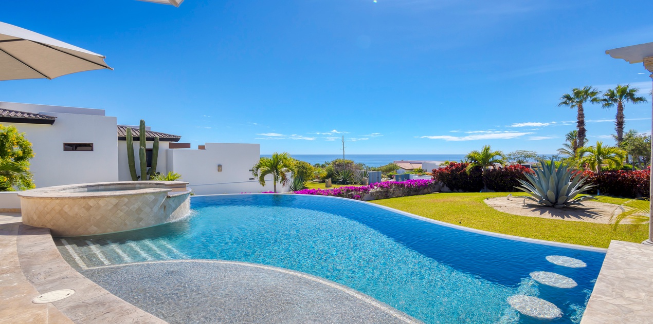 Poolside with incredible ocean views