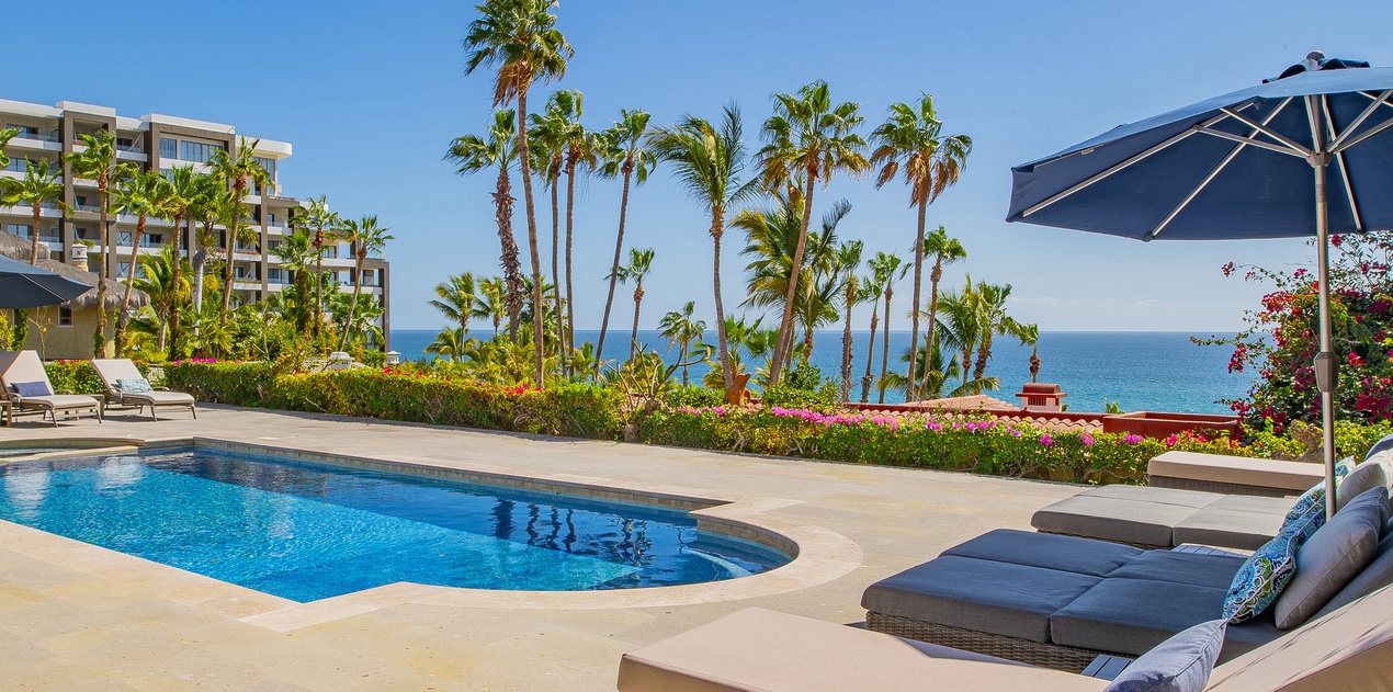 Gorgeous poolside with ocean views