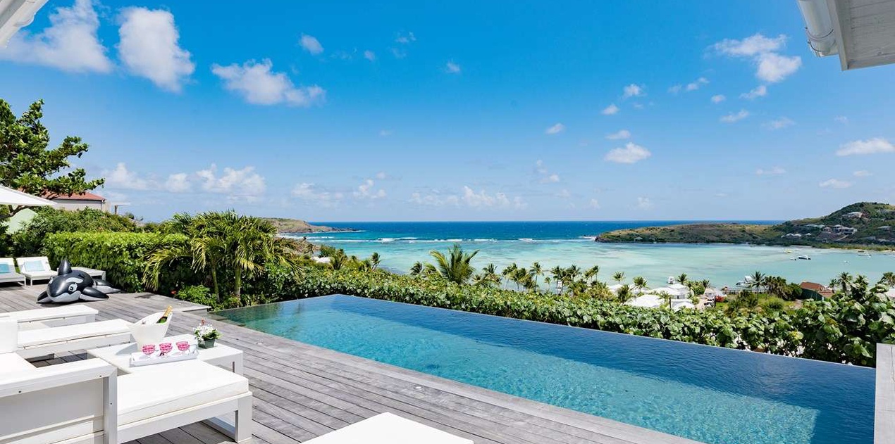 Villa Pool at WV SBM, Grand Cul de Sac, St. Barthelemy