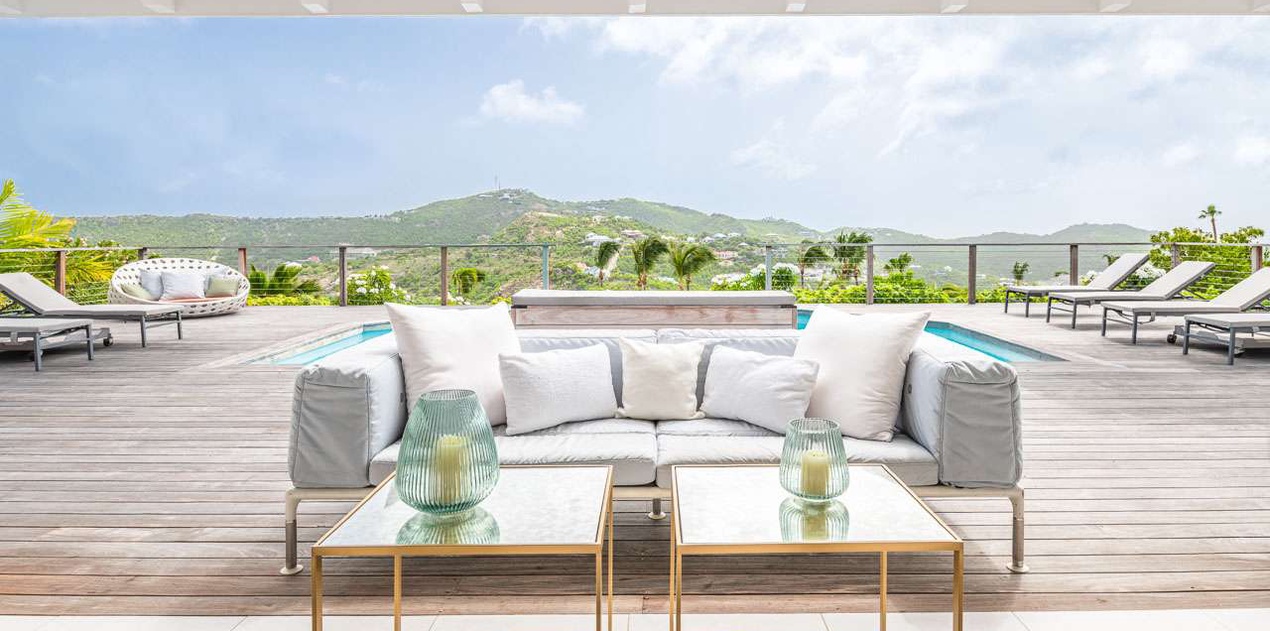 Deck at WV AIR, St. Jean, St. Barthelemy