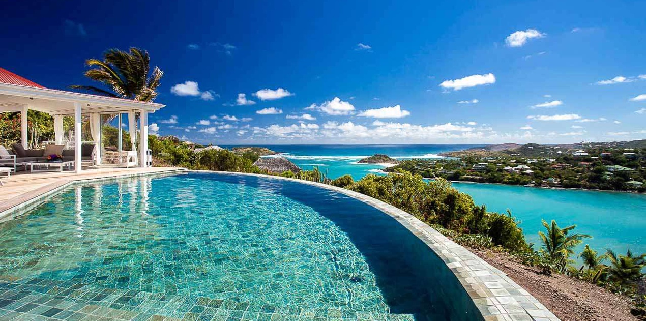 Villa Pool at WV NOC, Mont Jean, St. Barthelemy