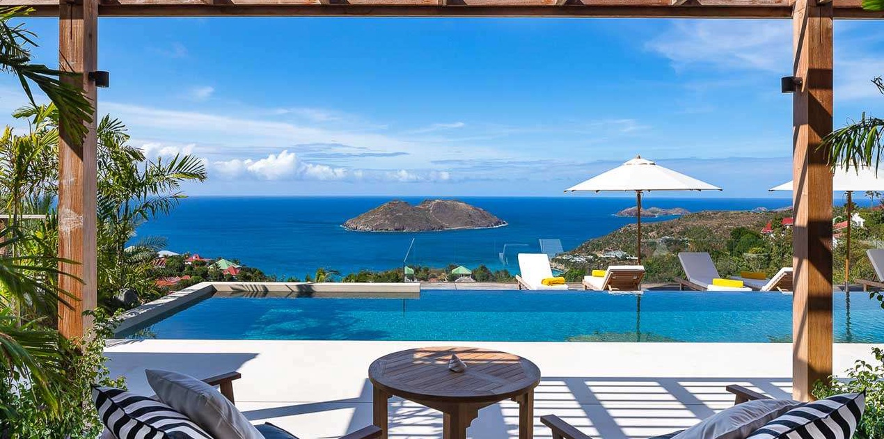Villa Pool at WV LER, Colombier, St. Barthelemy