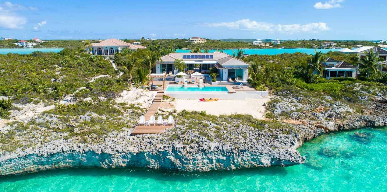 Aerial photo of IE HES, Silly Creek/Taylors, Turks & Caicos