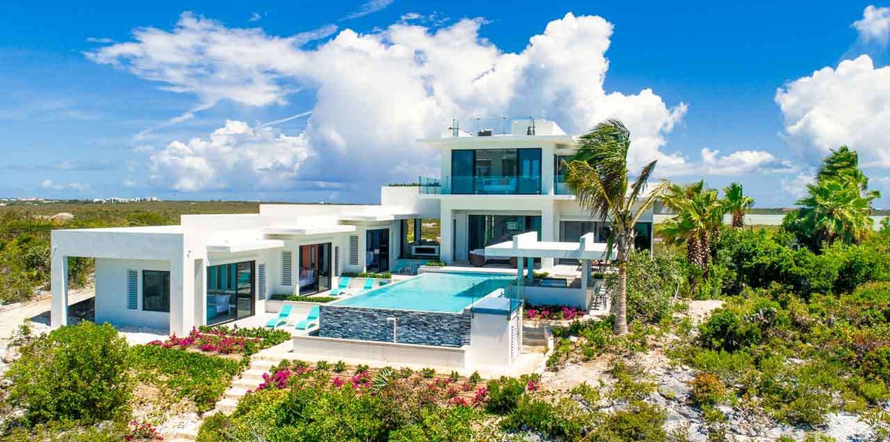 Aerial photo of TC SDB, Turtle Tail, Turks & Caicos