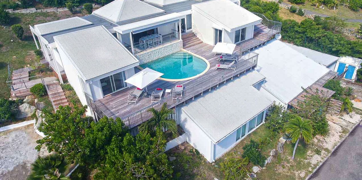 Aerial photo of PIE OCV, Hillside/Orient, St. Martin