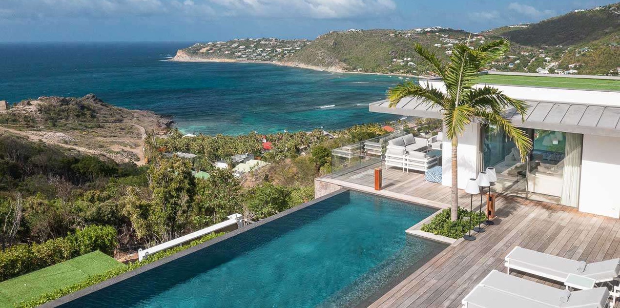 Aerial photo of WV FEL, Lorient, St. Barthelemy