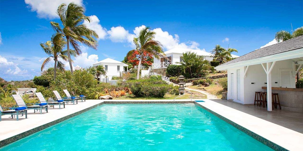 Villa Pool at PIE LIB, Beach Side/Baie Rouge, St. Martin