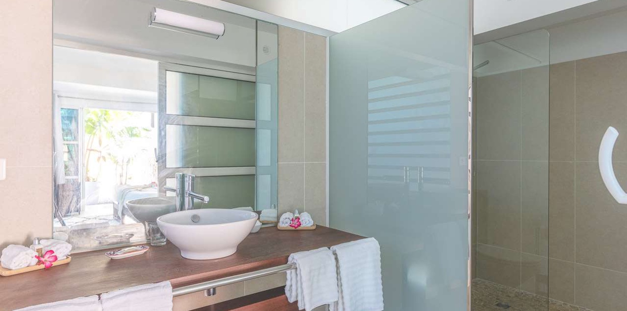 Bathroom at WV BEL, Vitet, St. Barthelemy
