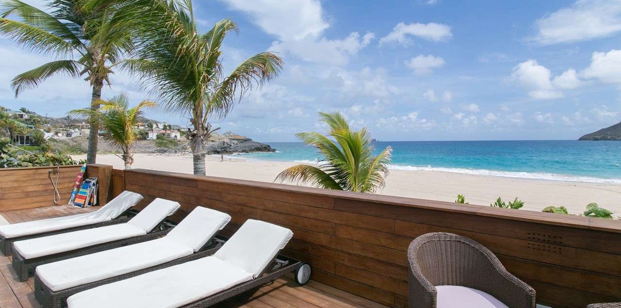 Deck at WV VDD, Flamands Beach, St. Barthelemy