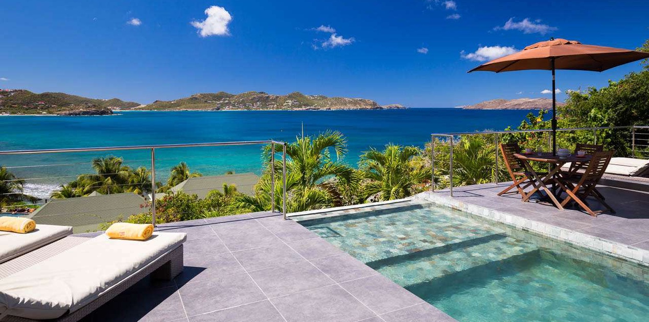 Deck at WV AUS, Pointe Milou, St. Barthelemy