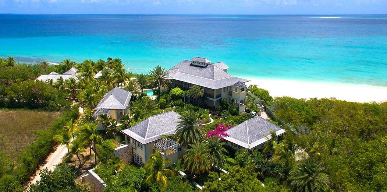 Aerial photo of AXA SAN, Long Bay, Anguilla