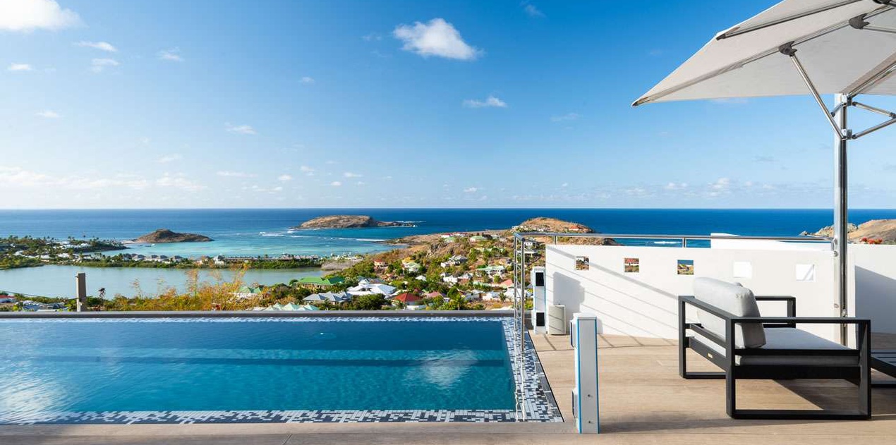 Deck at WV CIO, Grand Cul de Sac, St. Barthelemy
