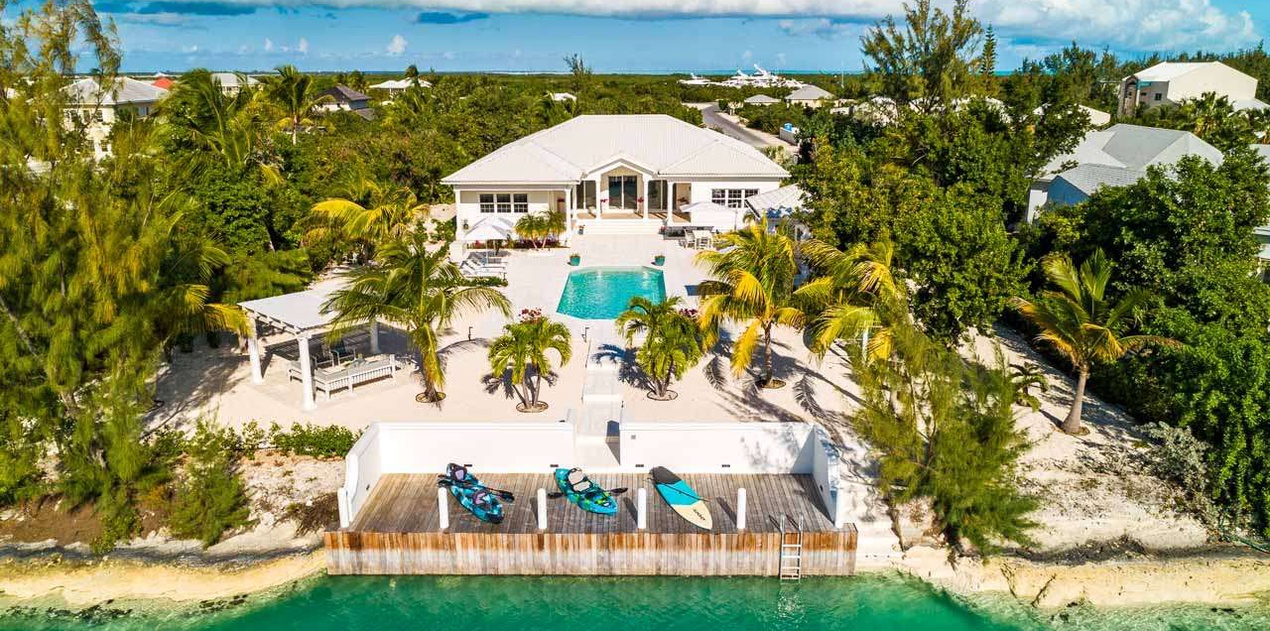 Aerial photo of TC SGR, Leeward, Turks & Caicos