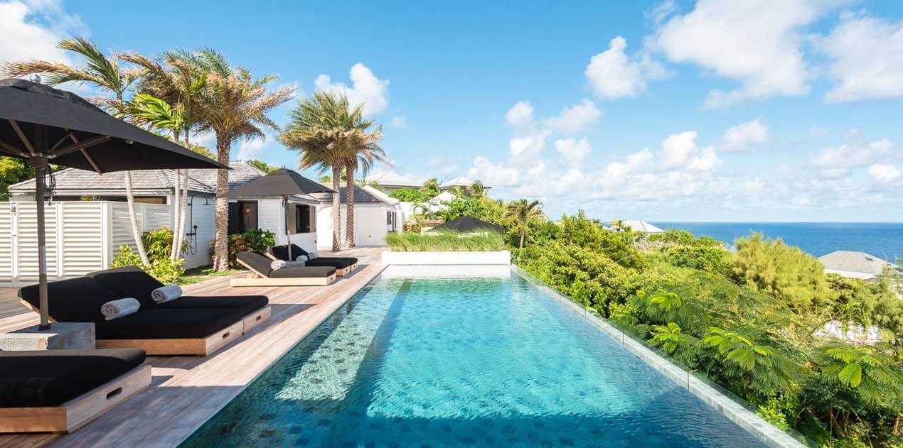 Villa Pool at WV MNT, Pointe Milou, St. Barthelemy