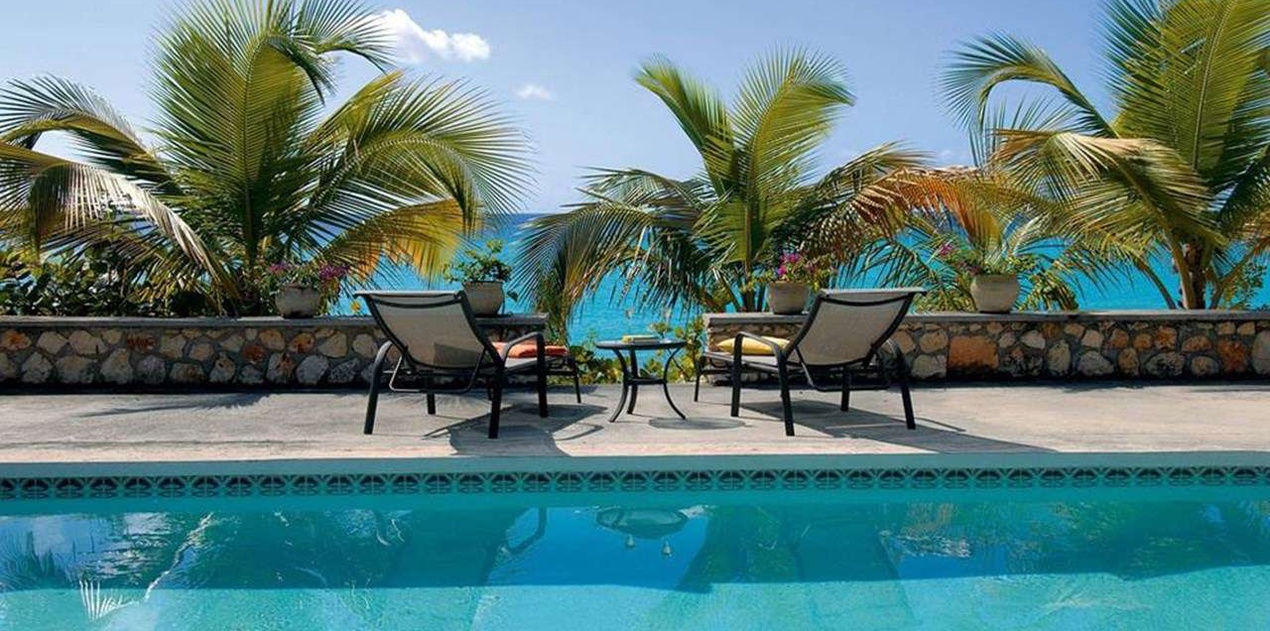 Villa Pool at PIE BAI, Beach Side/Baie Longue, St. Martin