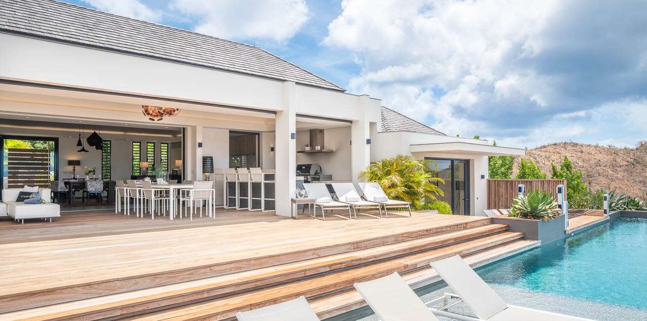 Deck at WV BST, Lurin, St. Barthelemy