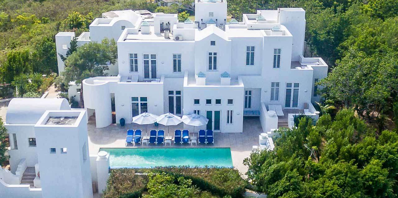 Aerial photo of AXA SND, Long Bay, Anguilla