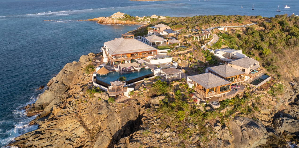 Spectacular oceanfront property perched on dramatic cliffs with stunning sea views and multiple private villas.