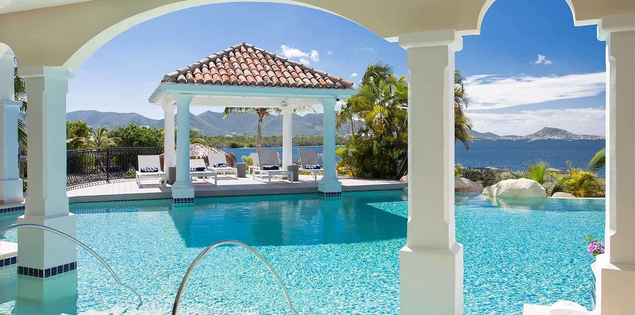 Villa Pool at PIE LAS, Simpson Bay Lagoon, St. Martin