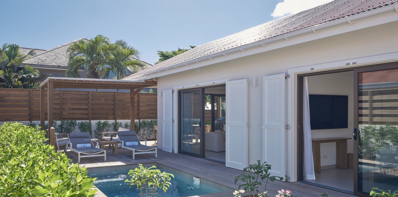 Step into your private paradise with a sparkling plunge pool and tropical garden blooming right at your doorstep.
