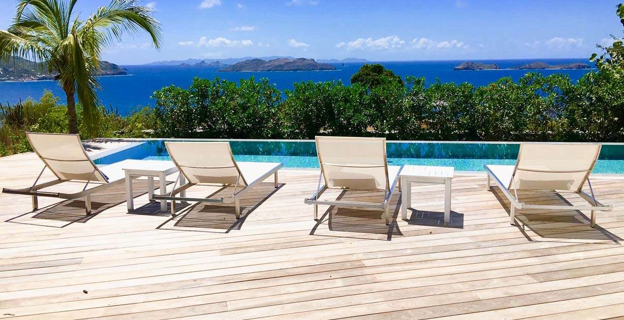 Deck at WV MRI, Camaruche, St. Barthelemy