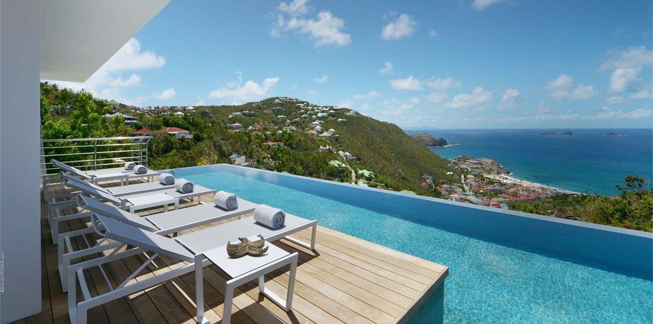 Villa Pool at WV TSO, Colombier, St. Barthelemy