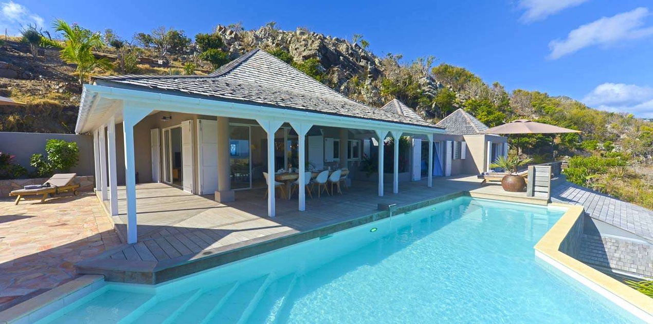 Villa Pool at WV LAR, Petit Cul de Sac, St. Barthelemy