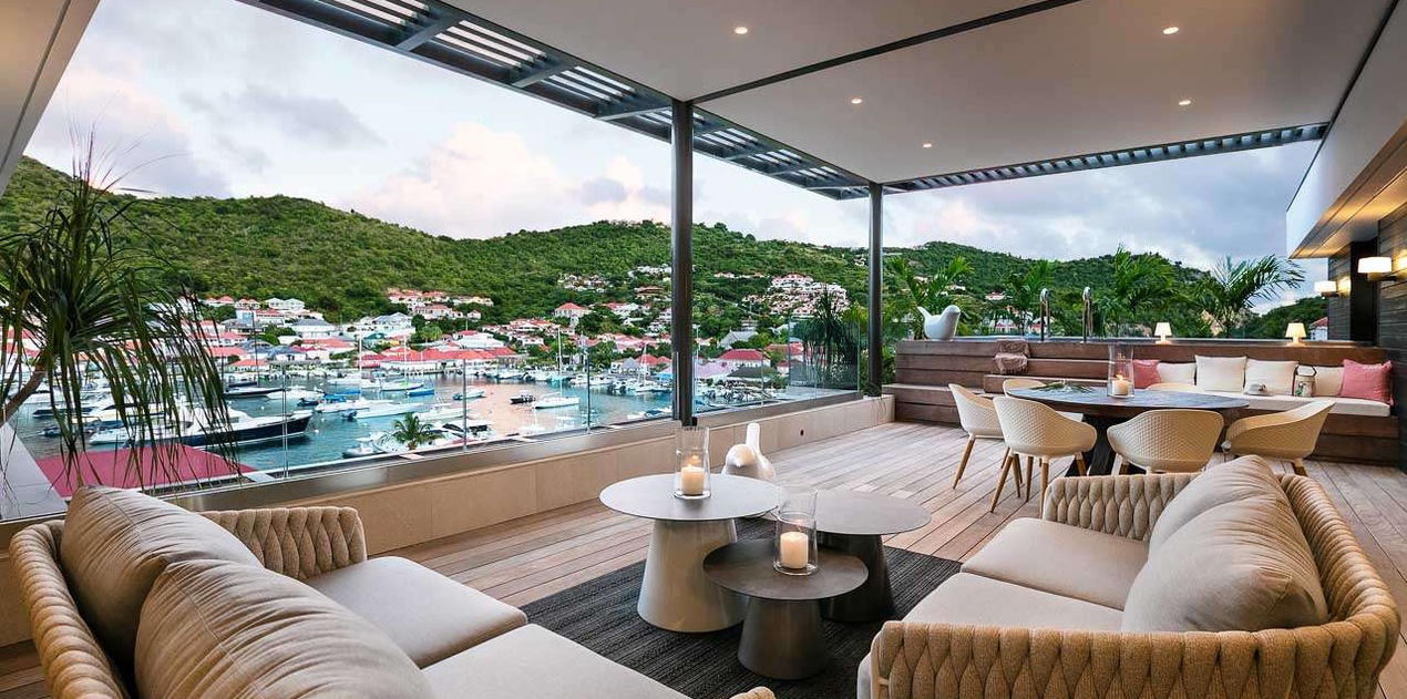 Terrace at WV GUL, Gustavia, St. Barthelemy