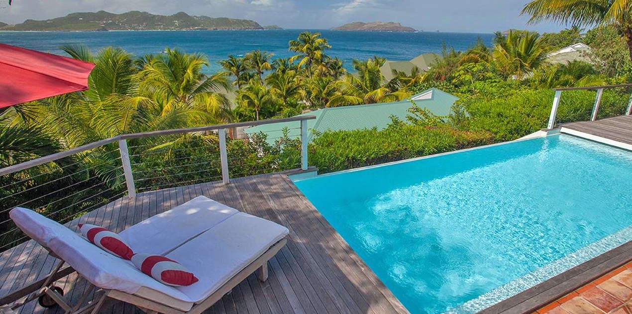 Villa Pool at WV JCC, Pointe Milou, St. Barthelemy