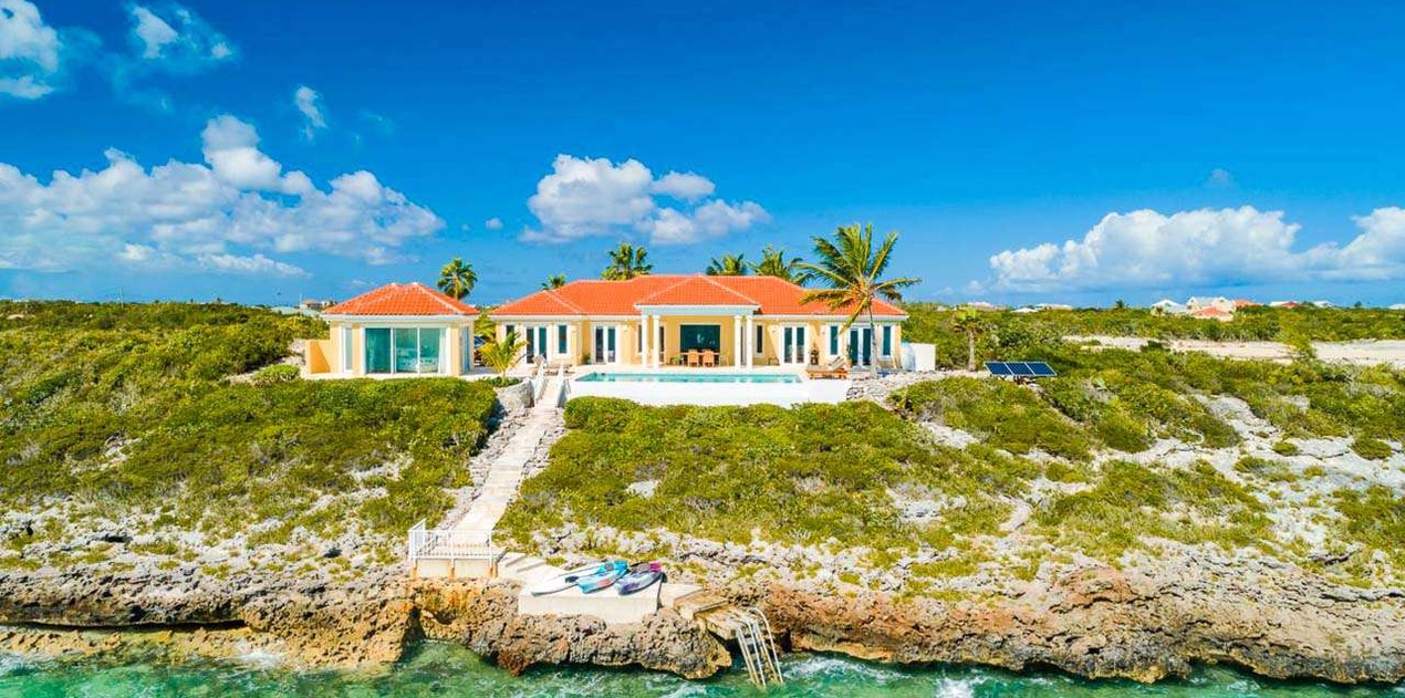 Aerial photo of TC BRE, Long Bay Beach, Turks & Caicos