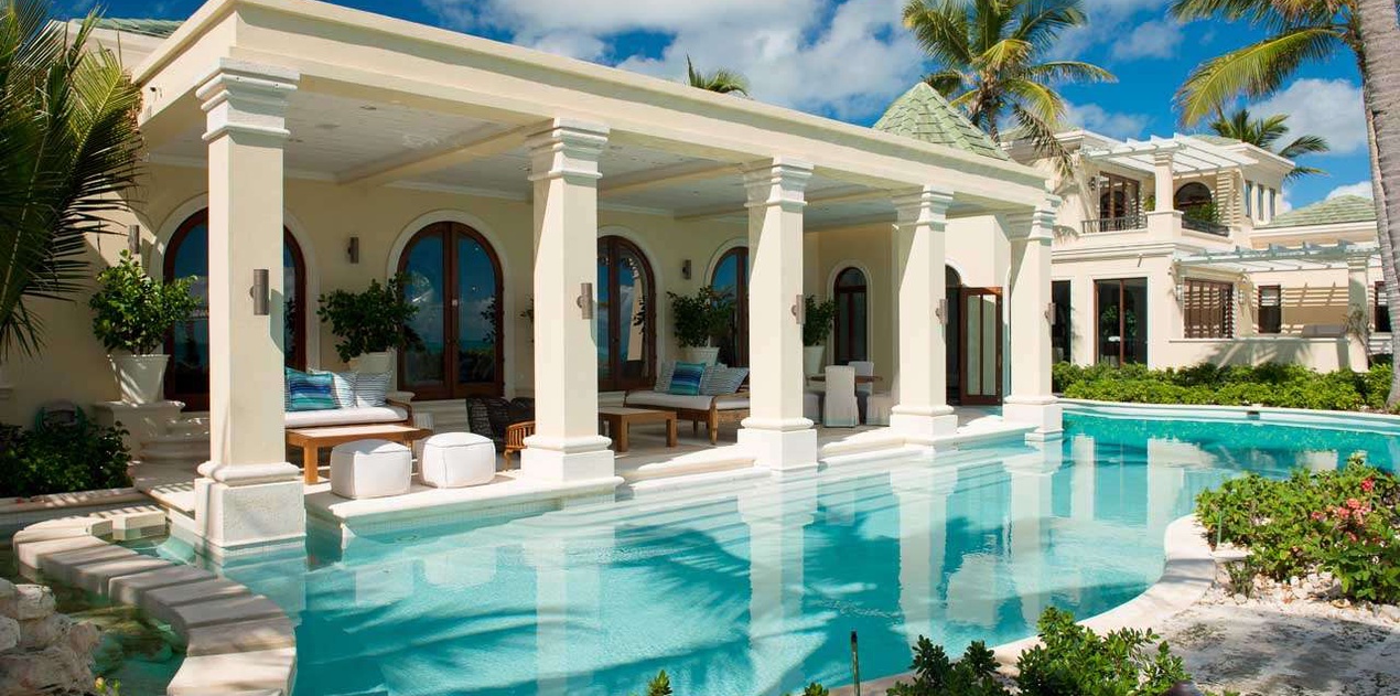 Villa Pool at TC LDV, Long Bay Beach, Turks & Caicos