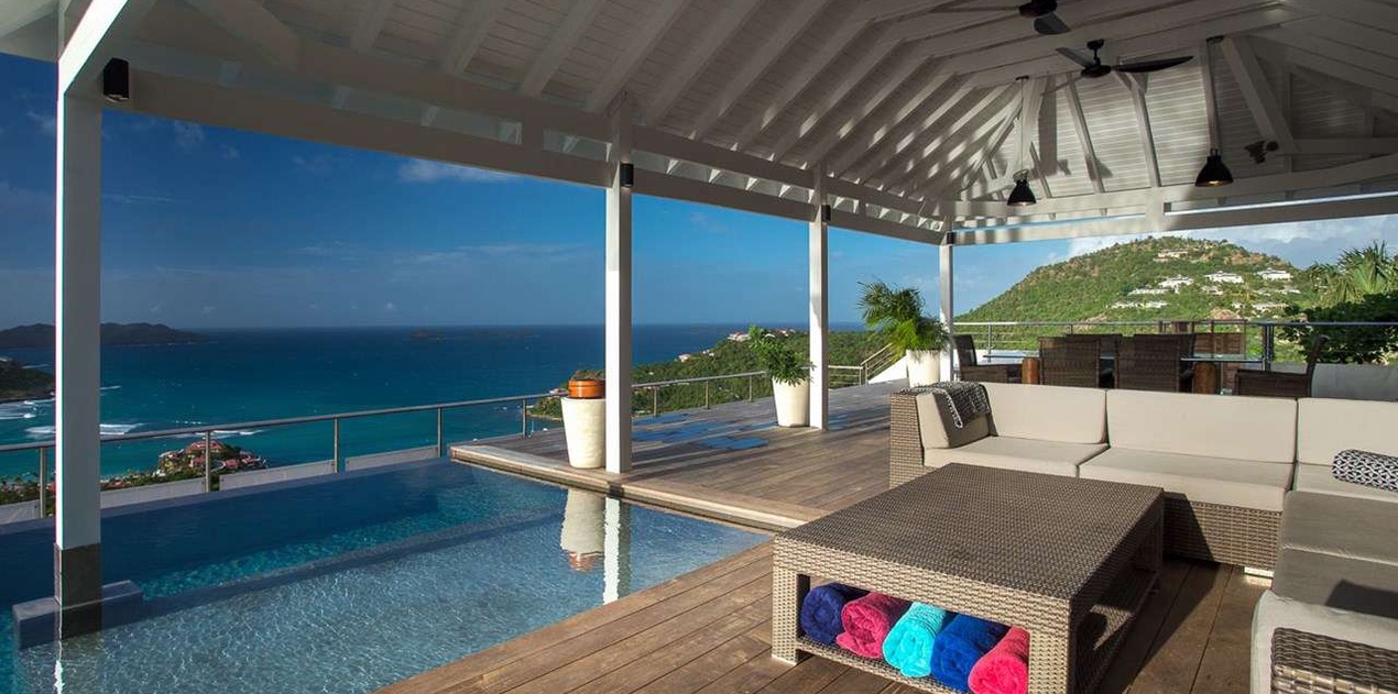 Terrace at WV IEW, St. Jean, St. Barthelemy