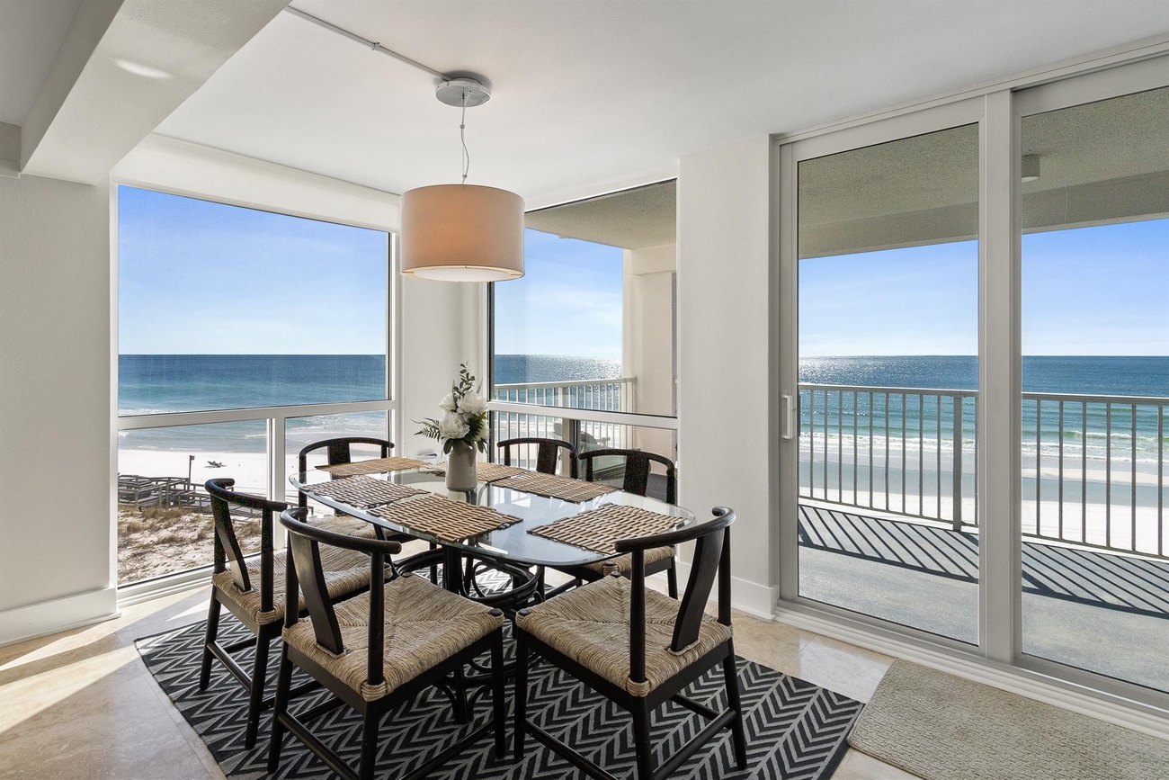 Dine with breathtaking ocean views through floor-to-ceiling windows, where your meals become unforgettable moments with pristine beaches as your backdrop.
