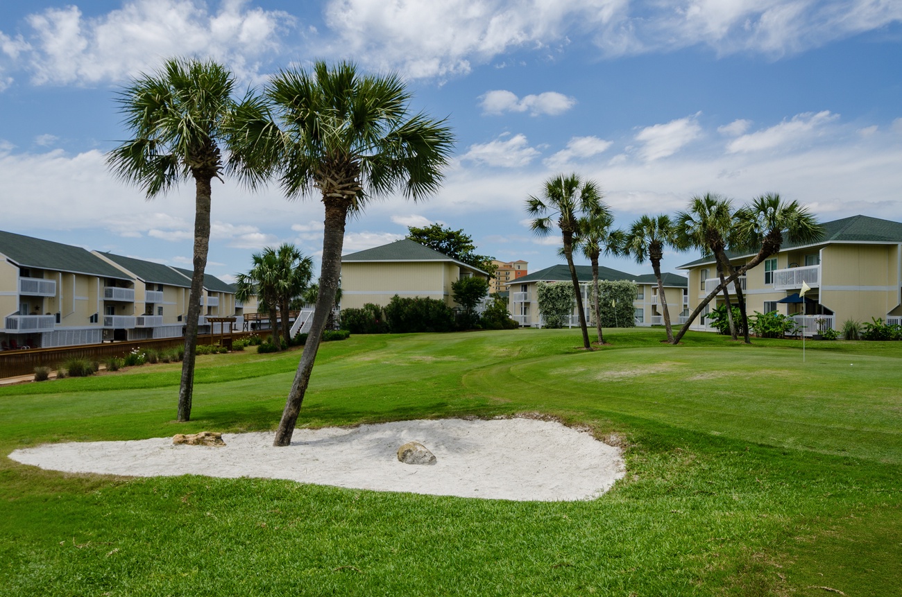 Sand Trap on the Sandpiper Golf Course 