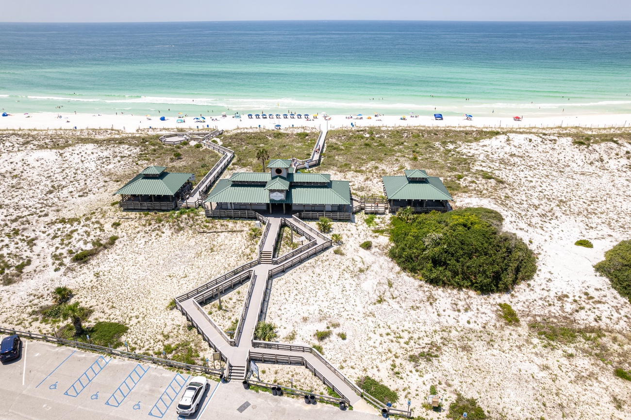 Public beach access down Highway 98.