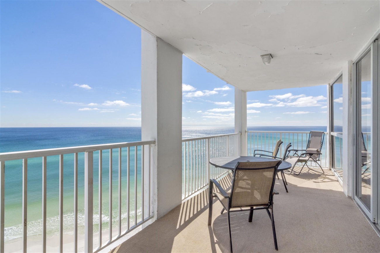 Step onto your private balcony and feel the ocean breeze while you savor stunning sea views from your comfortable outdoor seating.