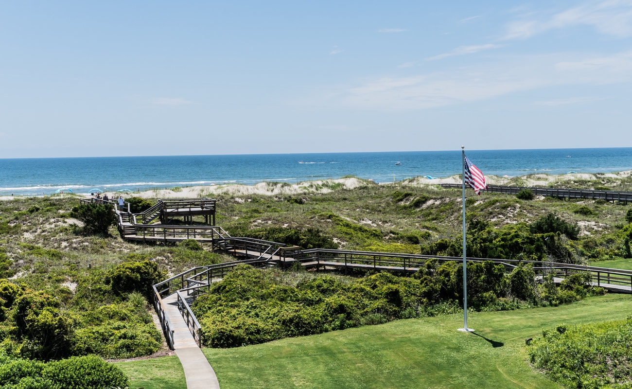 Beach Walkway Aerial