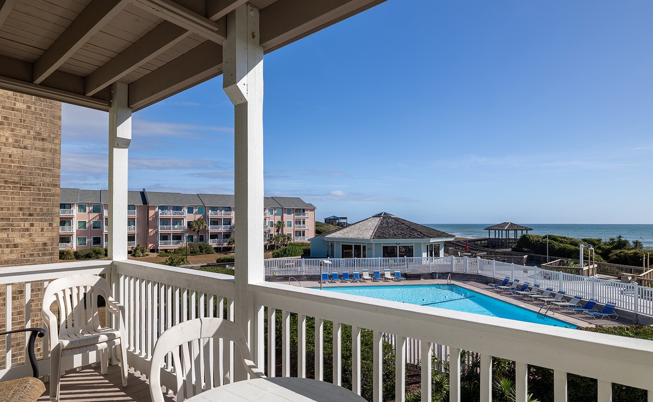 Pool from Living Room Balcony