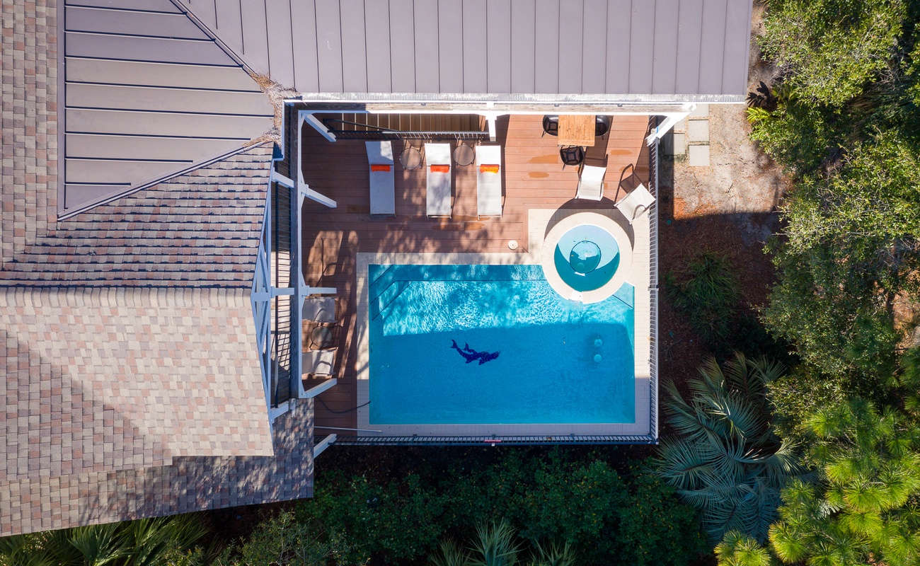 Deck with Pool and Spa